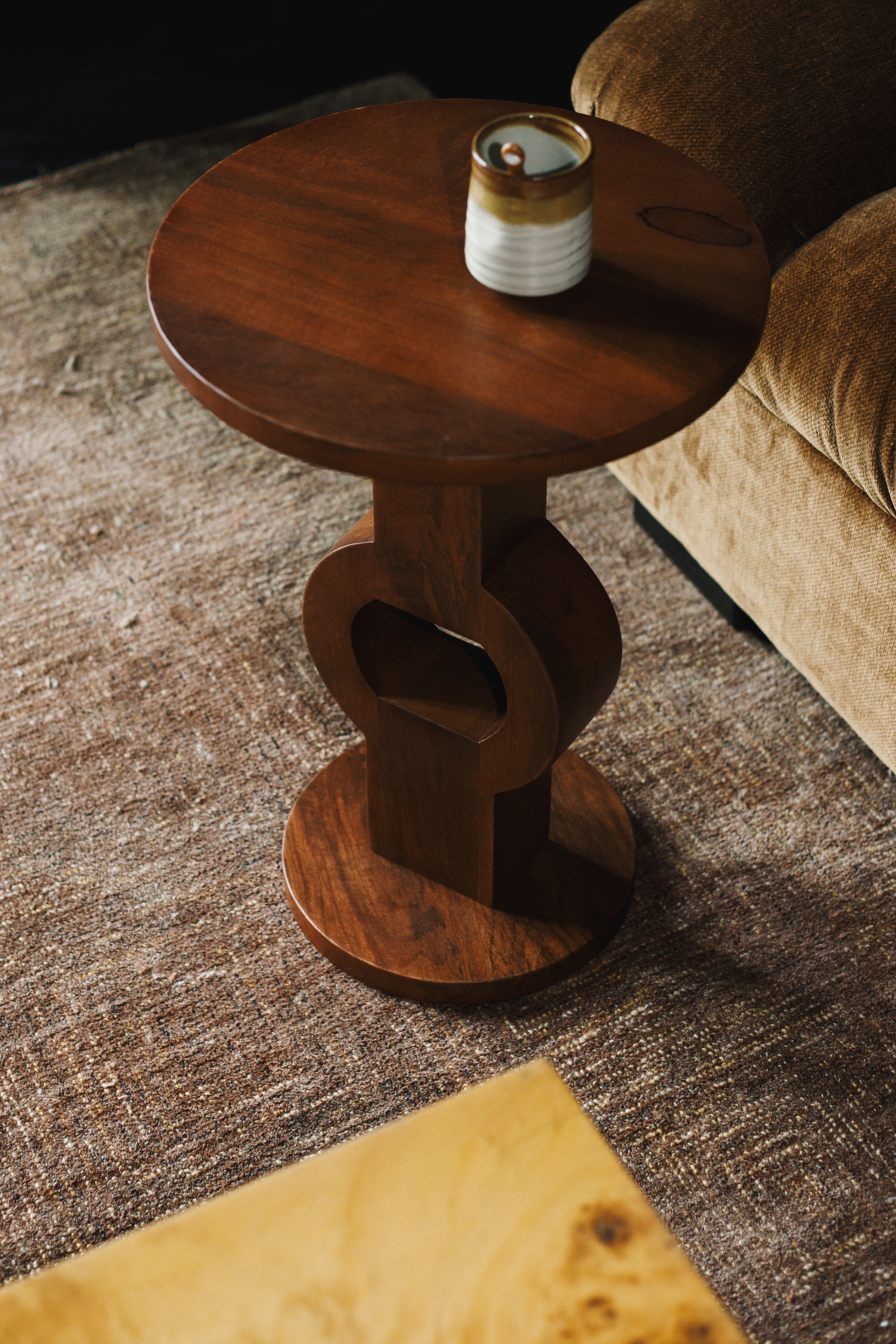 Dutchbone Tondo Solid Mango Wood Side Table